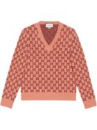 Gucci Gg Jacquard-knit Jumper - 5688 Rosa