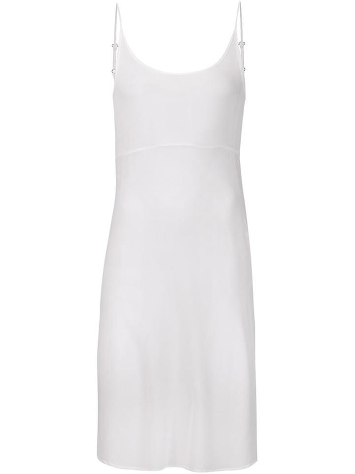Kristensen Du Nord Sheer Slip Dress, Women's, Size: 1, White, Silk/spandex/elastane