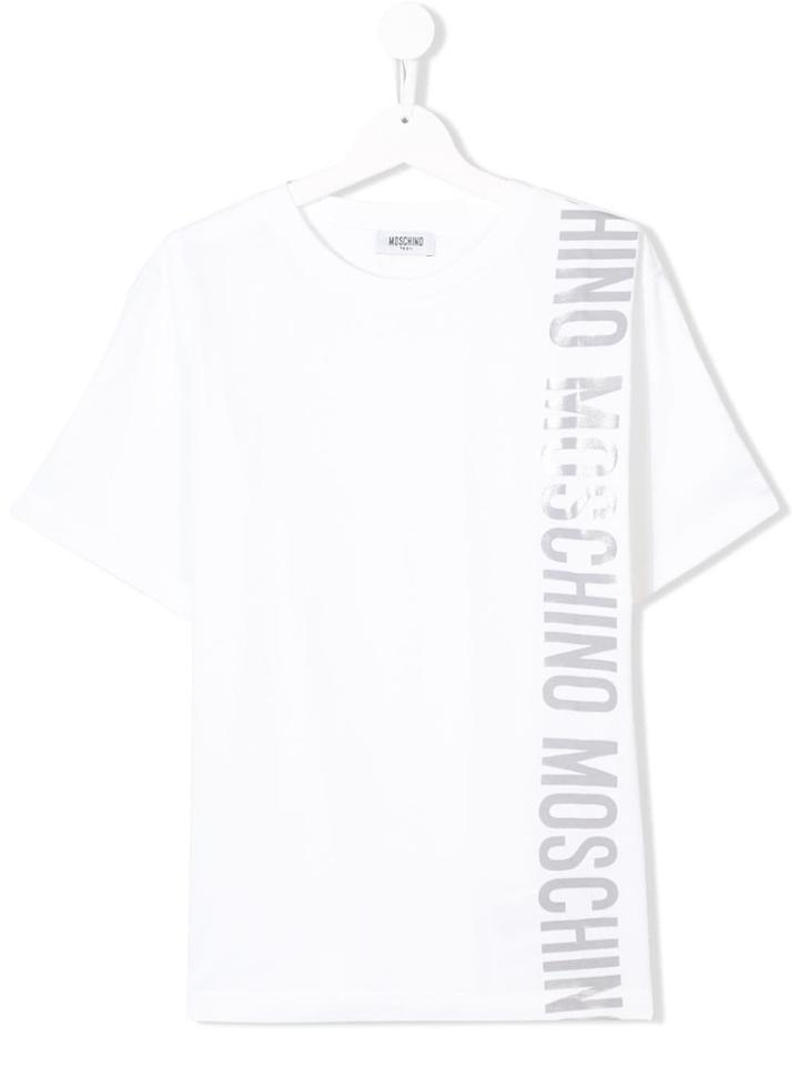 Moschino Kids Logo Short-sleeve T-shirt - White