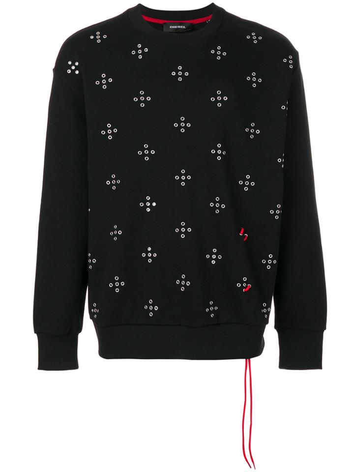 Diesel S-eyelets Sweatshirt - Black