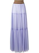 Circus Hotel Paneled Tulle Skirt - Pink & Purple