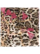Dolce & Gabbana Leopard Print Scarf, Women's, Nude/neutrals, Cashmere/silk