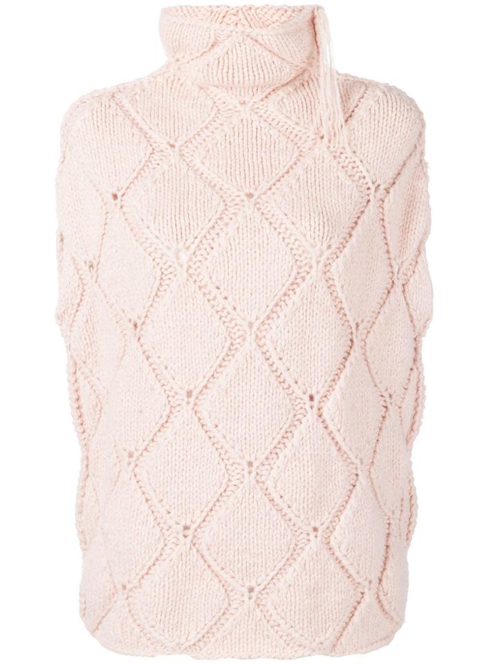 Maison Martin Margiela Vintage 1990's Turtleneck Knitted Top - Pink