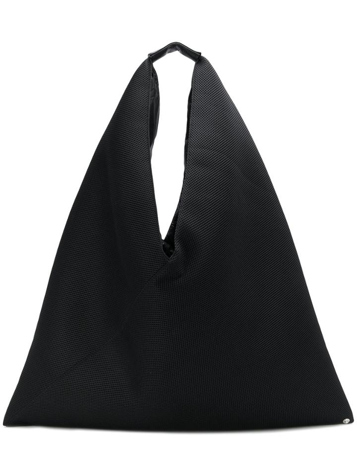 Mm6 Maison Margiela Triangle Handle Tote Bag - Black