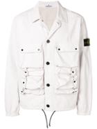 Stone Island Utility Pocket Detailed Jacket - White