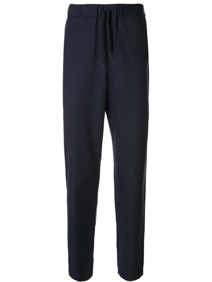 A.p.c. Drawstring Waist Trousers - Blue