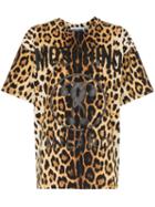 Moschino Logo Leopard-print T-shirt - 1888 Animalprint