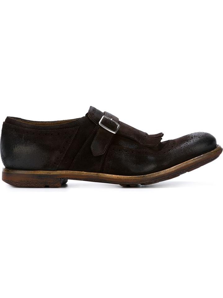 Church's Brogue Detailing Buckle Shoes