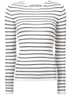 Vince Striped Sweater - White