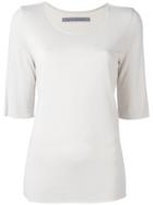 Raquel Allegra Raw Hem Top - Nude & Neutrals