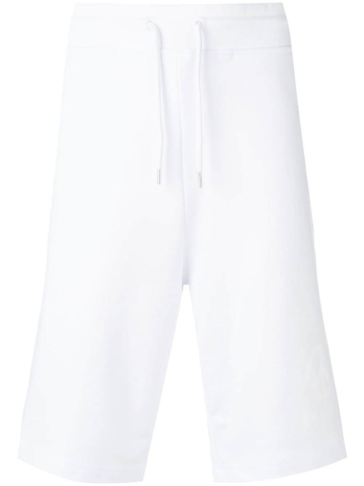 Love Moschino Peace Print Track Shorts - White