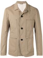 Joseph Button-up Field Jacket, Men's, Size: 48, Nude/neutrals, Cotton