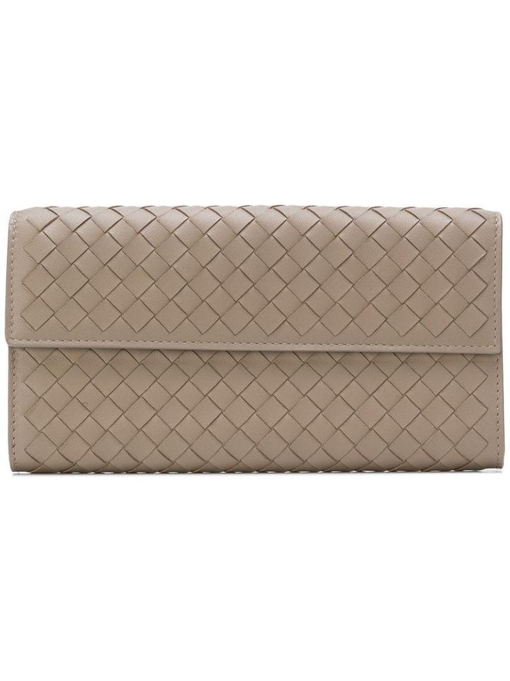Bottega Veneta Continental Wallet - Neutrals