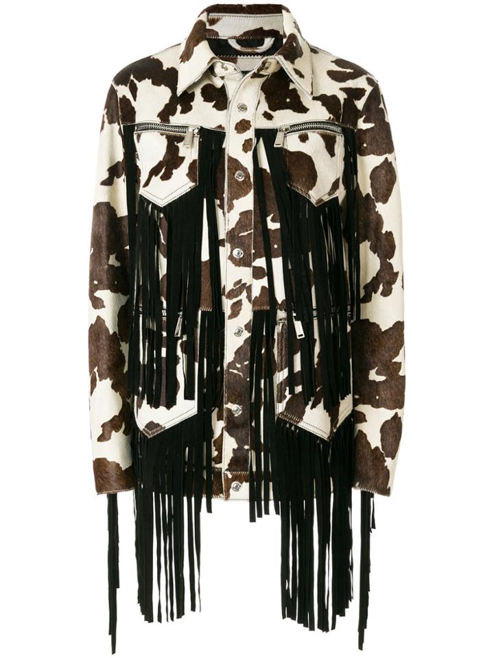 Dsquared2 Cow Fringe Jacket - Brown