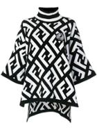 Fendi Logo Short-sleeve Sweater - Black