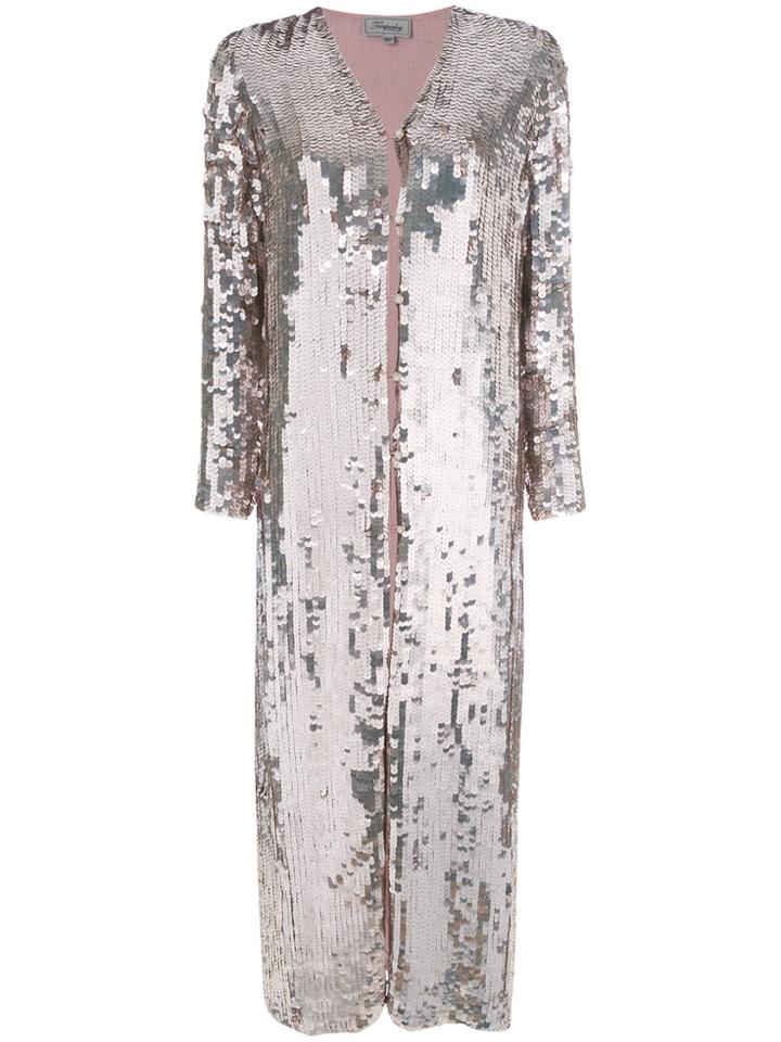 Temperley London Sequin Bardot Jacket - Pink & Purple