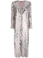 Temperley London Sequin Bardot Jacket - Pink & Purple