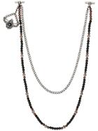Tagliatore Beaded Collar Pin - Black