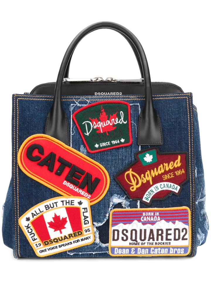 Dsquared2 Deana Patch Tote - Blue
