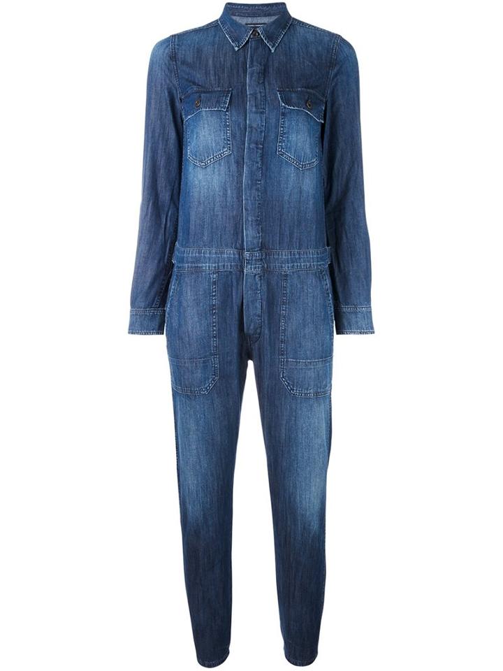 Citizens Of Humanity 'tallulah' Jumpsuit, Women's, Size: Large, Blue, Cotton