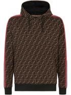 Fendi Ff Monogram Hoodie - Brown