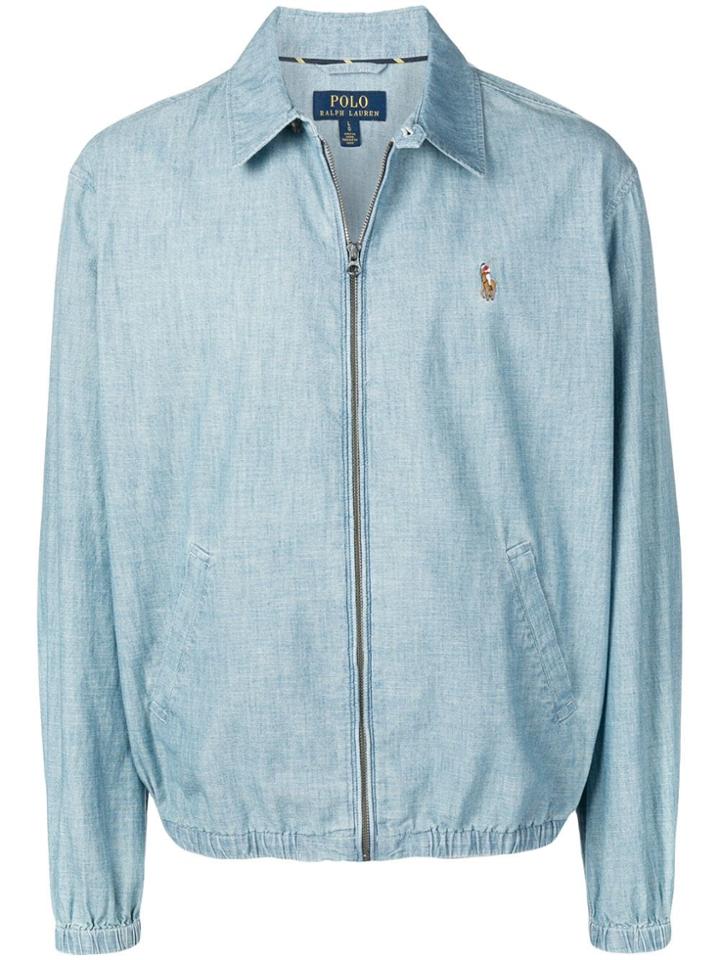 Polo Ralph Lauren Logo Bomber Jacket - Blue