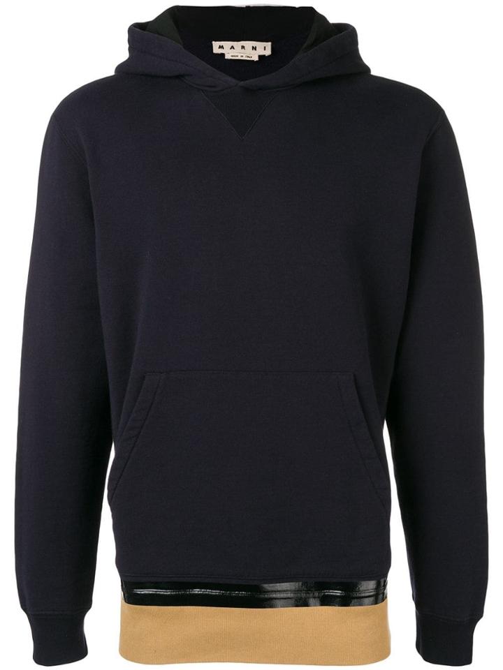 Marni Colour Block Hoodie - Black