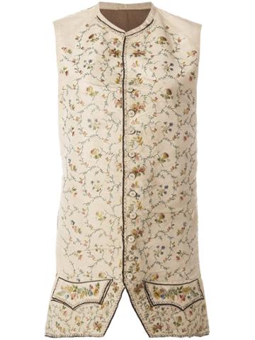 Great Unknown Vintage Great Unknown Embroidered Waistcoat - Neutrals