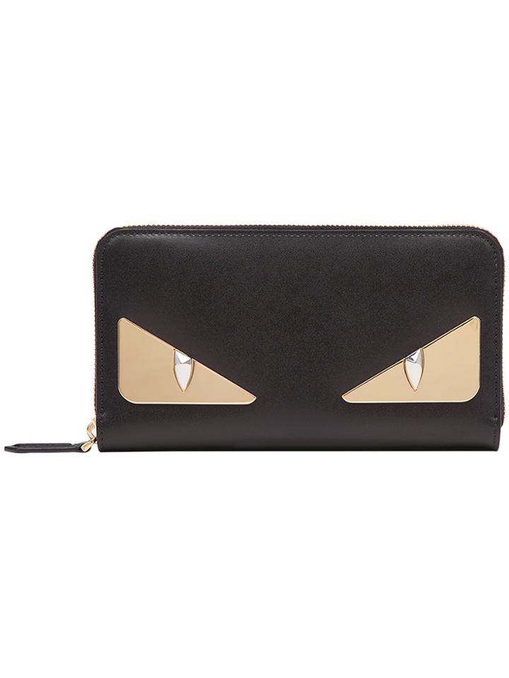 Fendi Bag Bugs Crayons Wallet - Black
