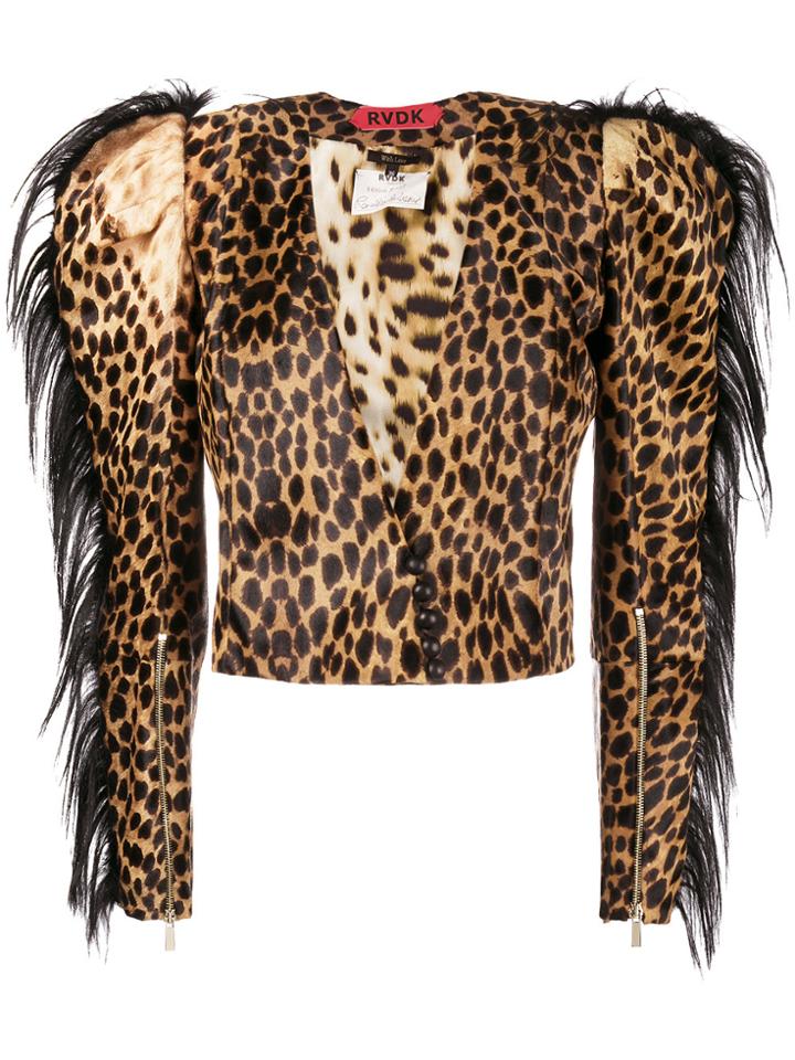 Ronald Van Der Kemp Ocelot Leopard Print Jacket - Brown