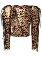 Ronald Van Der Kemp Ocelot Leopard Print Jacket - Brown