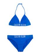 Calvin Klein Kids Teen Logo Bikini - Blue