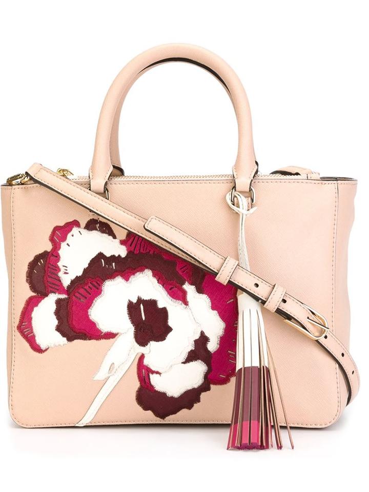 Tory Burch 'robinson' Floral Applique Tote