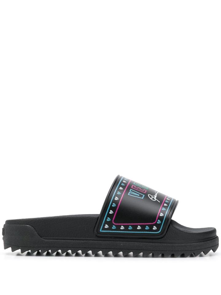 Versus Logo Heart Slides - Black
