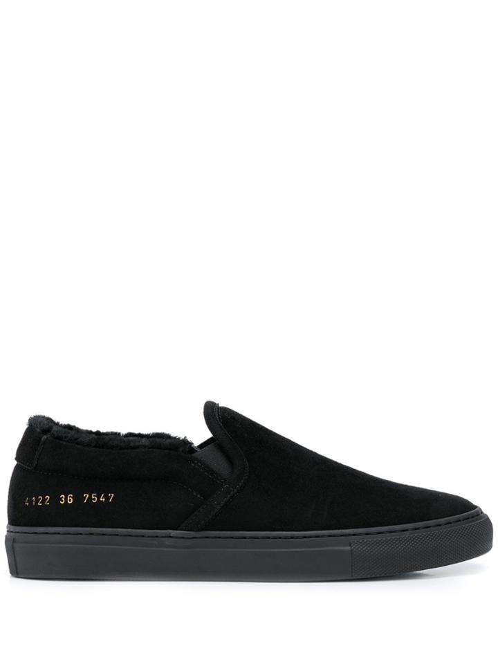 Common Projects Slip On Shearling - Black