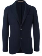 Eleventy Patch Pocket Blazer Jacket, Men's, Size: 50, Blue, Acetate/wool/polybutylene Terephthalate (pbt)
