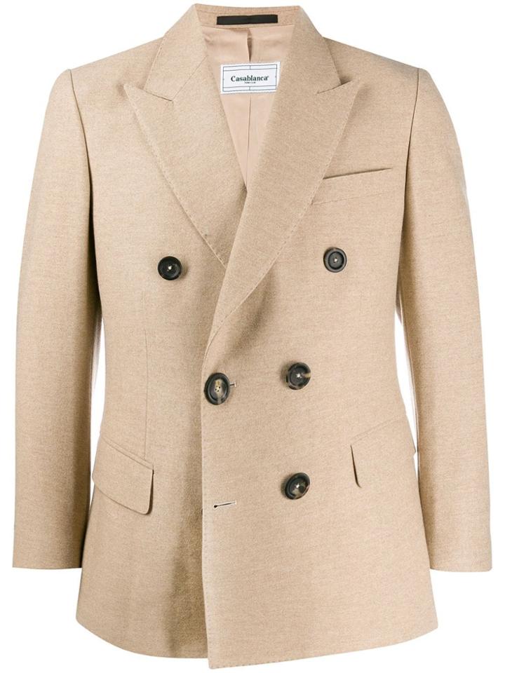 Casablanca Double Breasted Blazer - Neutrals