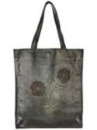 Numero 10 - Appliqué Flower Tote Bag - Women - Leather - One Size, Women's, Black, Leather
