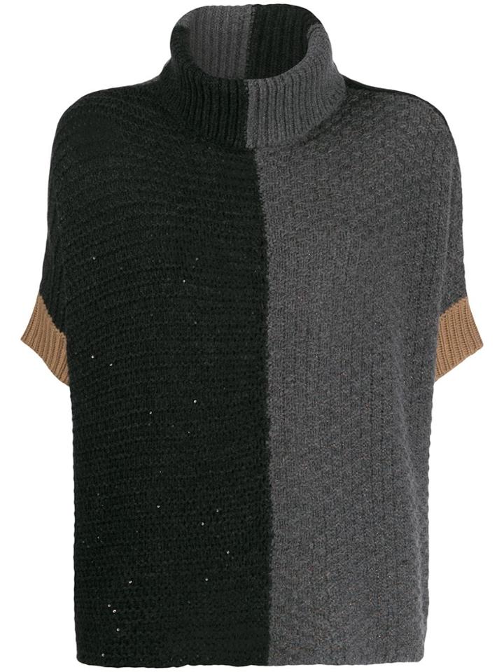 Lorena Antoniazzi Colour-block Jumper - Grey