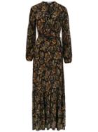 Nk Printed Long Dress - Black