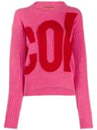 Colville Logo Embroidered Sweater - Pink