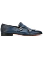 Santoni Classic Monk Shoes - Blue