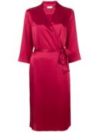 Tonello Wrap Midi Dress - Red