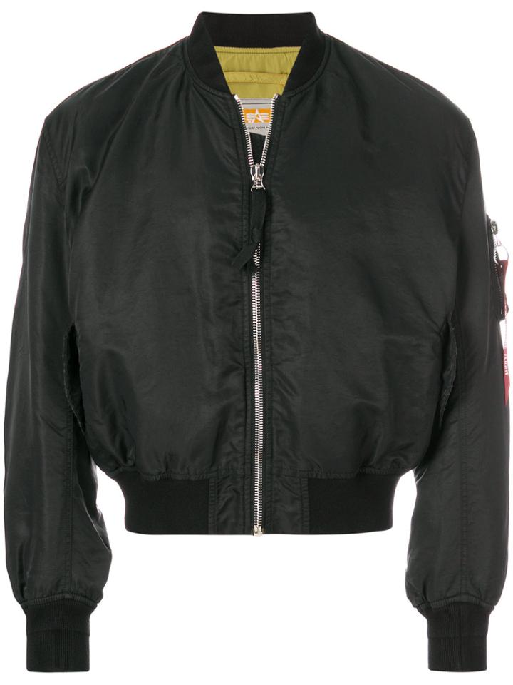 424 Fairfax Fairfax X Alpha Bomber Jacket - Black