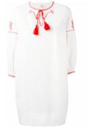 Vanessa Bruno Athé Tassel Detail Dress, Women's, Size: 36, White, Cotton