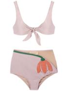 Adriana Degreas Tulipa Hot Pants Bikini Set - Purple