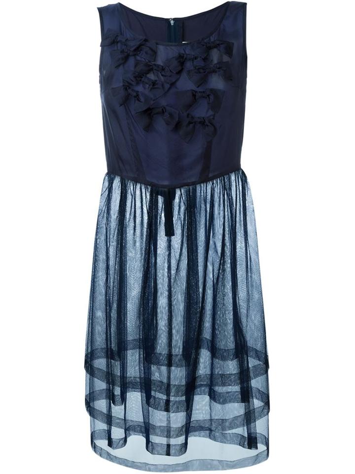 Comme Des Garçons Girl Front Ruffle Flounced Dress