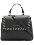 Orciani Chain Trim Crossbody Bag - Black