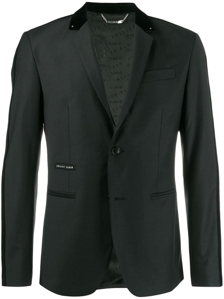 Philipp Plein Blazer Flame Jacket - Black