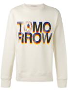 Stella Mccartney Tomorrow Print Sweatshirt, Men's, Size: Xl, Nude/neutrals, Cotton